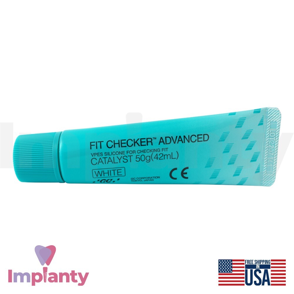 Dental Fit Checker Advanced Tubes Set White Base Tube 55g & Catalyst Tube 50g