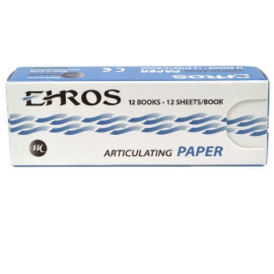 Ehros XX-Thin Blue Articulating Paper 144/Bx. Soft, Smooth, Non-Sticking.