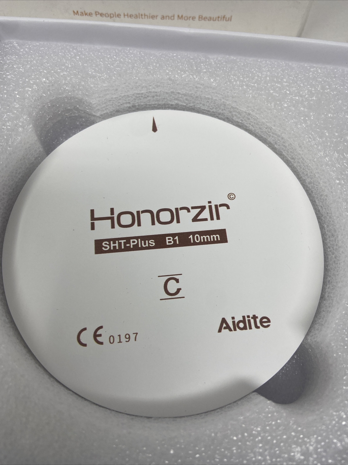 Aidite Block Disc SHT-PC B1 10mm 98×10 SHT-Plus New In Scuffed Box