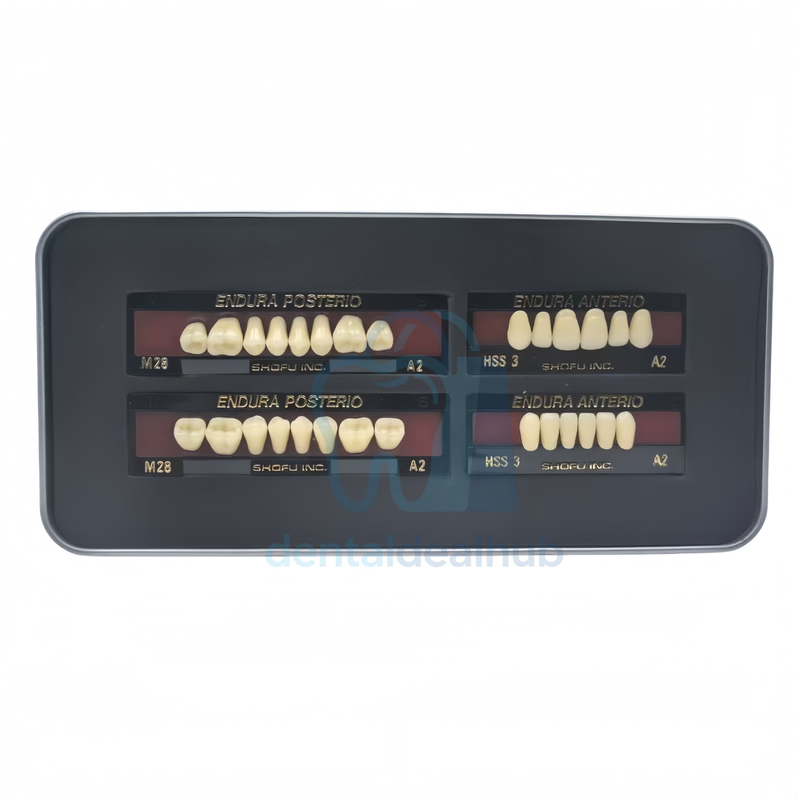 Shofu Endura Composite Resin Teeth Set – Anterior & Posterior Denture Teeth Kit