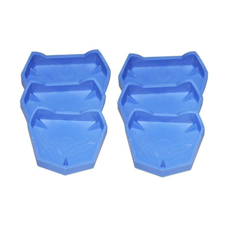 6 Pcs/Pack Dental Base Former Kit Dental Lab Model Base Set Plaster Mold Base