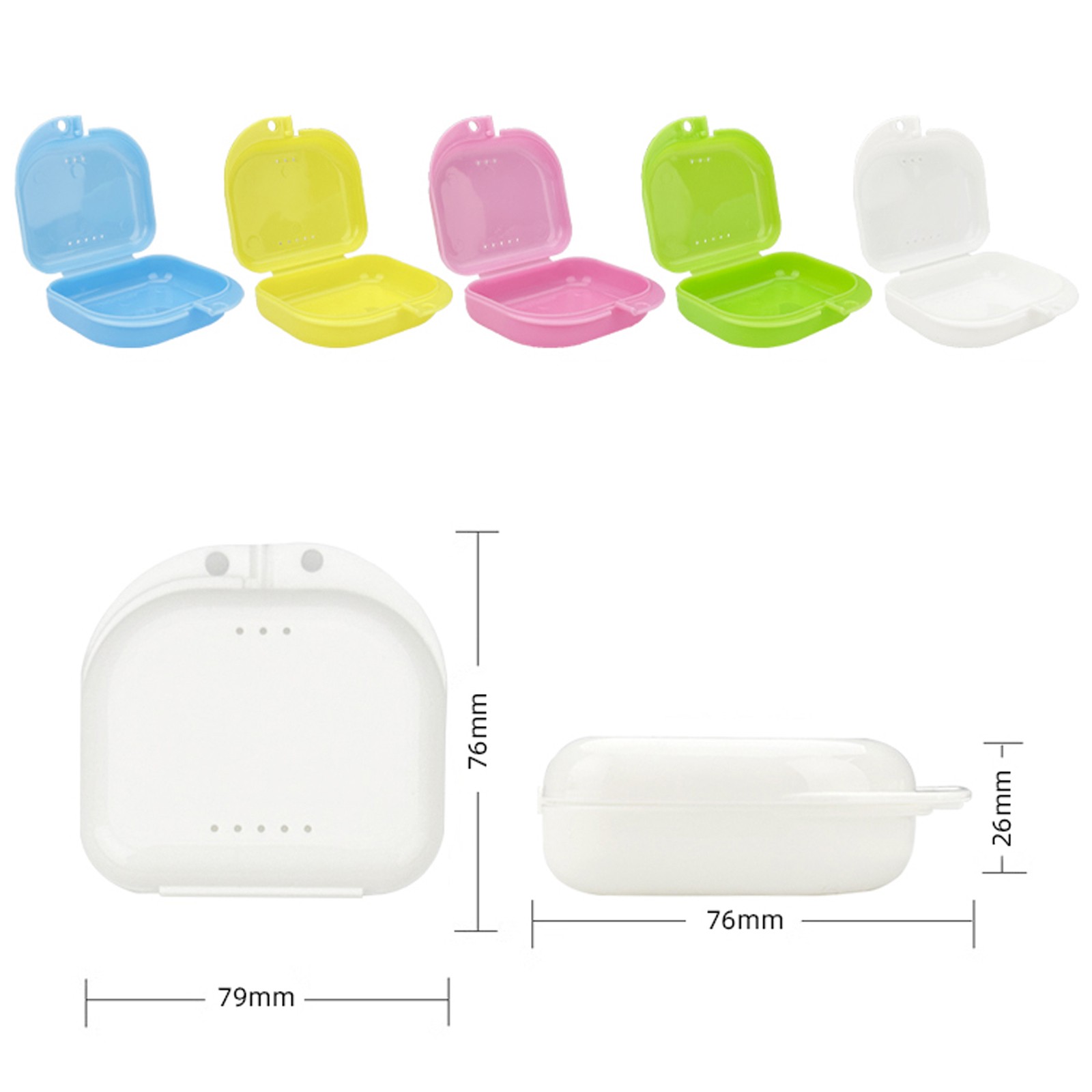 Up to 70 Dental Retainer Denture Storage Case Box Mouthguard Container Assorted
