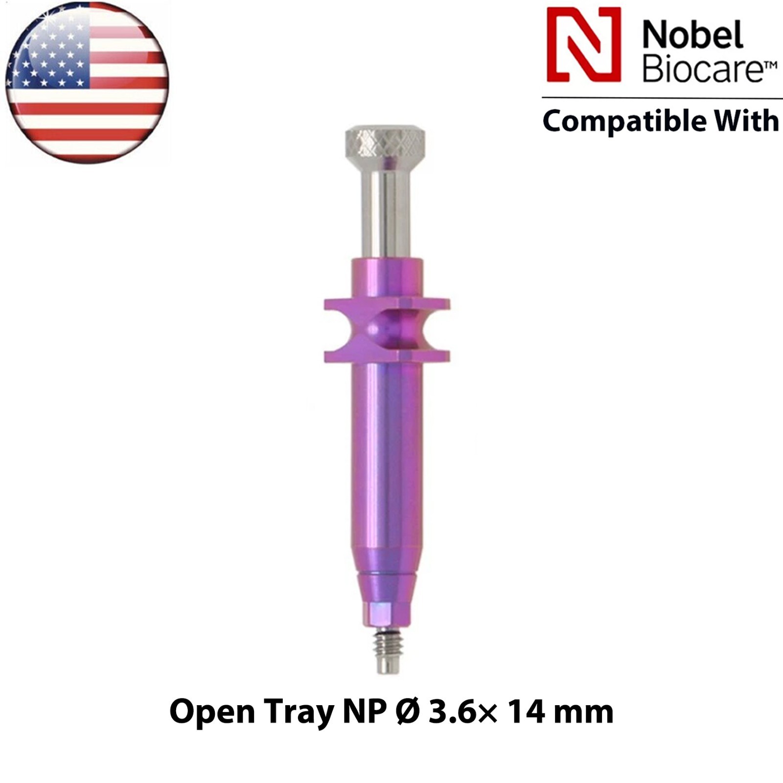 US For Nobel Biocare Active Dental Impression Transfer Coping Open Tray NP/RP