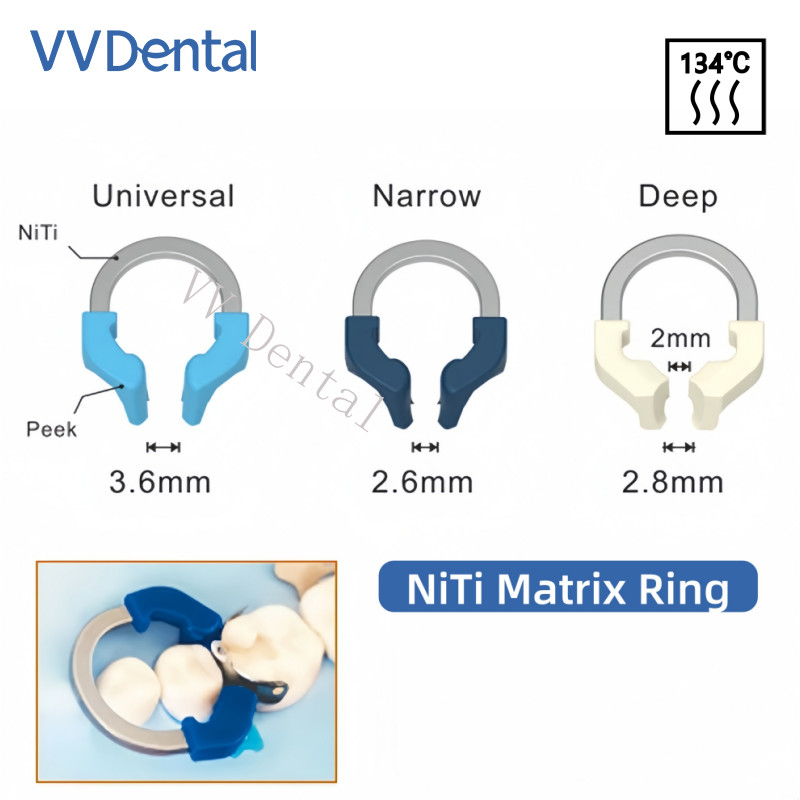 Dentist NITI Clamping Ring Dental Matrix Bands Ring Universal/Narrow/Deep Clamp