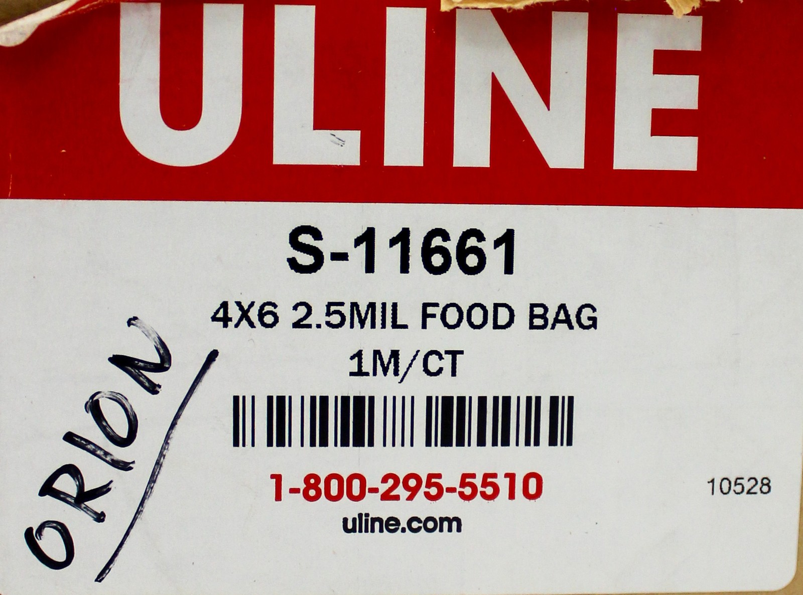 Uline S-11661 Food Packaging Bags 4×6 2.5MIL FDA/USDA Compliant 100 (3375922)