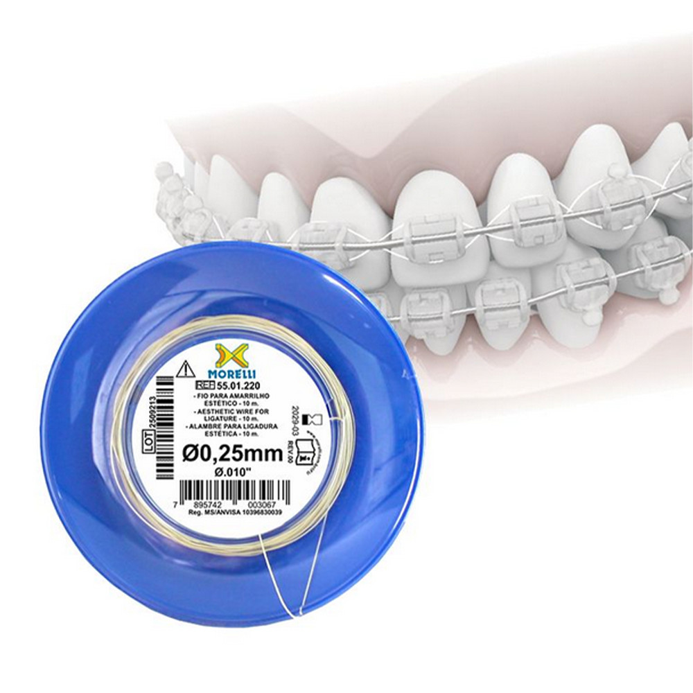 1pcs Dental Morelli Aesthetic Ligature CrNi Wire Roll 0.25mm /.010″