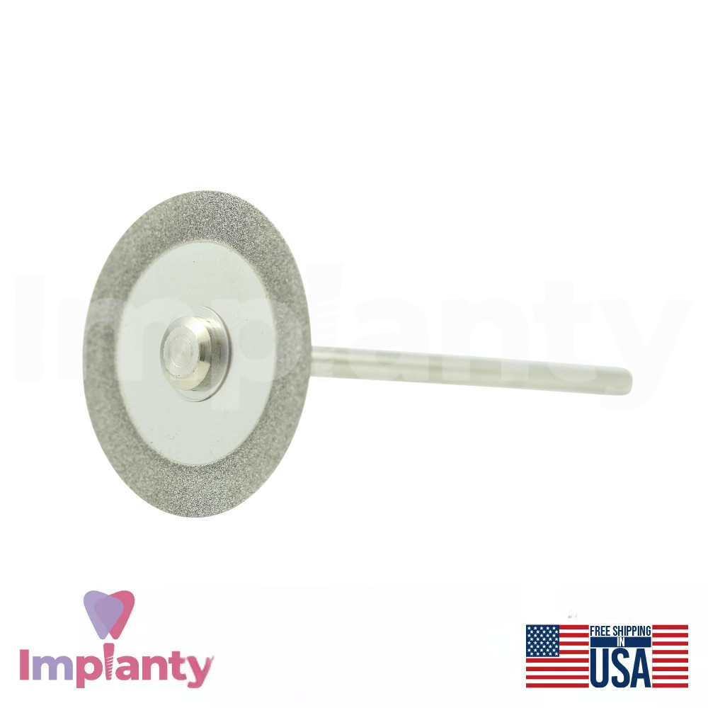 MDT Dental Diamond Coated Double Sided Super Flex Disc With Riveted Mandrel