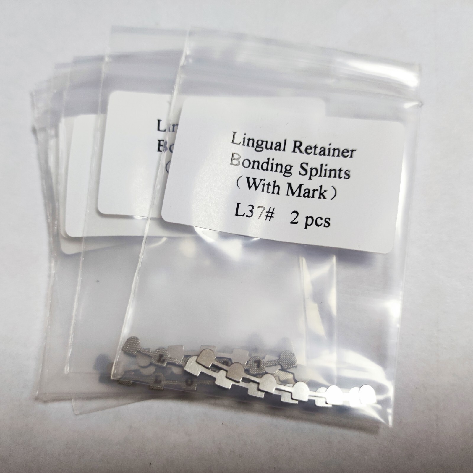 10 Packs 20Pcs Orthodontics L37 Lingual Retainer Mesh Base With Mark 2pcs/pack