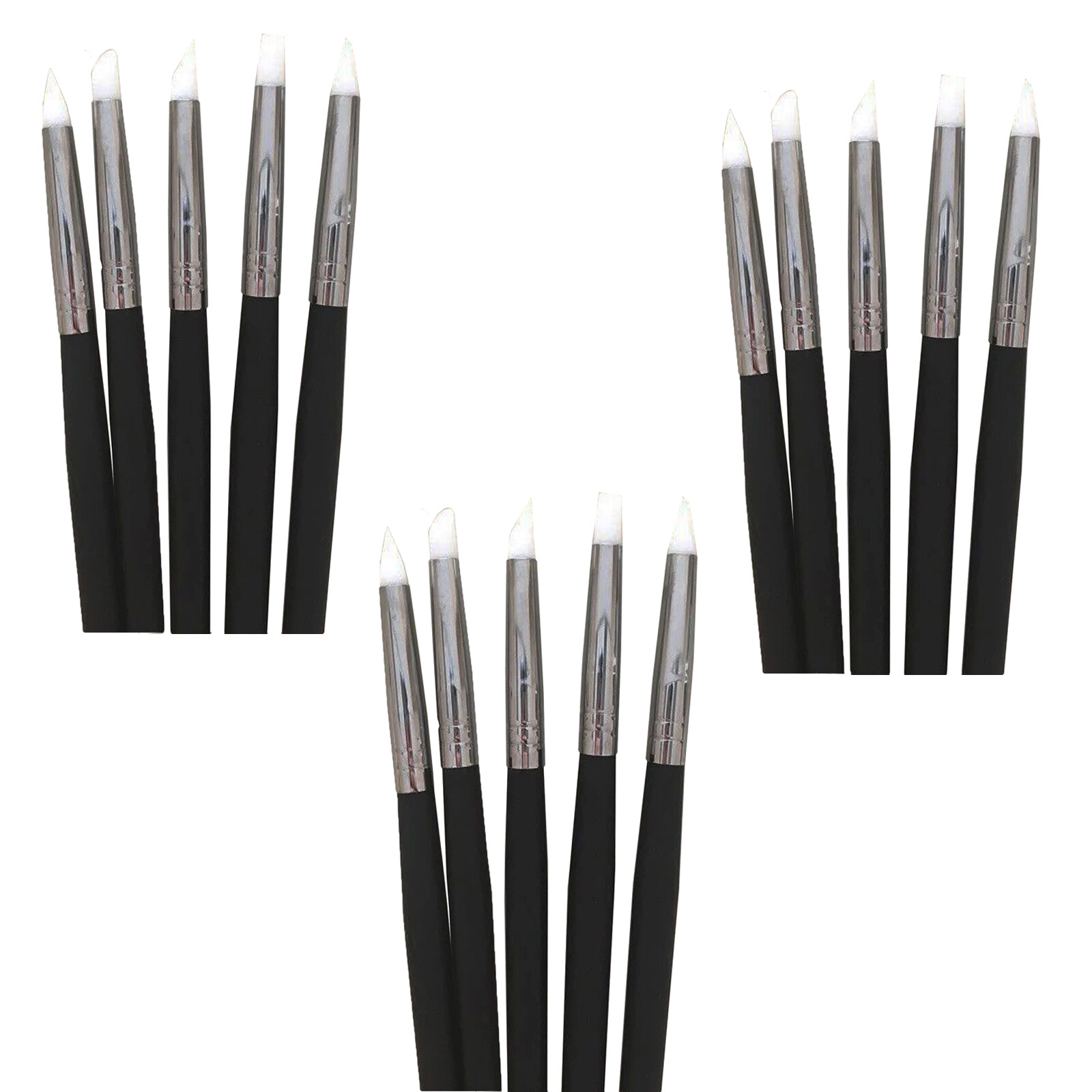 Dental Composite Resin Veneer Cement Porcelain Brushes Silicone Brush Pen 3 Size