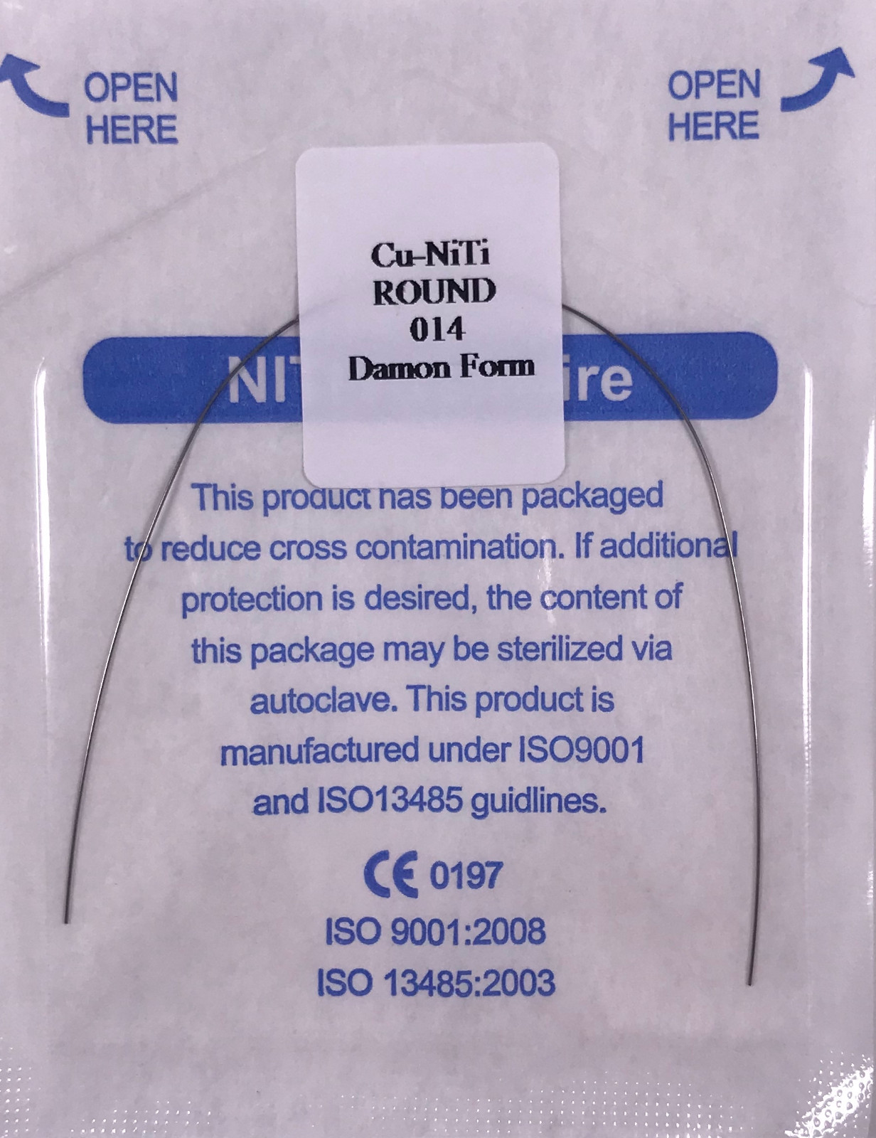 Dental Orthodontic Copper Cu-Niti Wires Arch Wires Round 0.013″ Damon Form