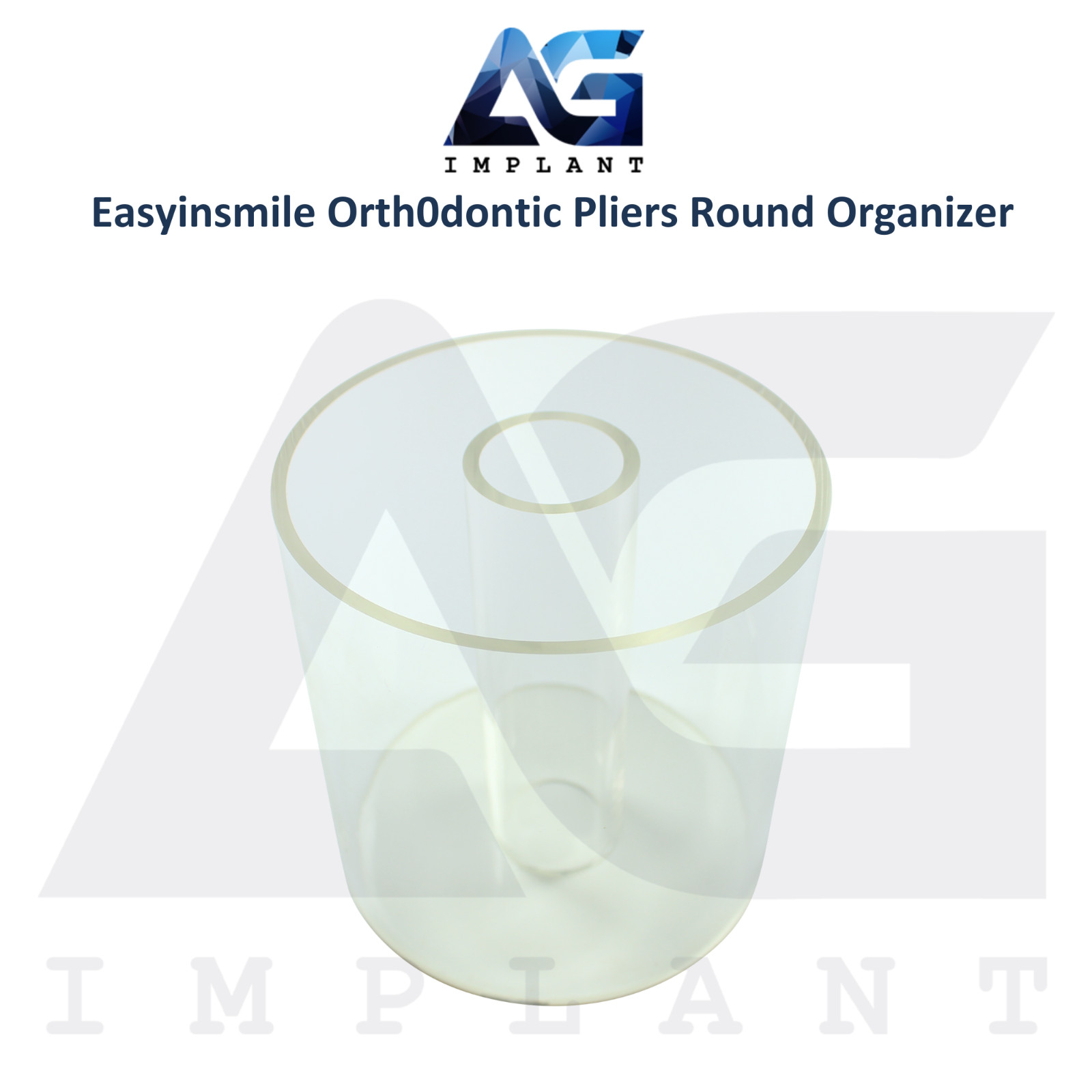 Dental Orthodontic Round Pliers Organizer Clear Acrylic Compact Storage Solution
