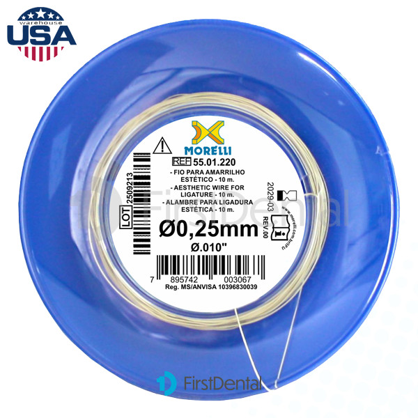 Morelli Aesthetic CrNi Wire Roll Ligature 0.25mm /.010″ Orthodontic