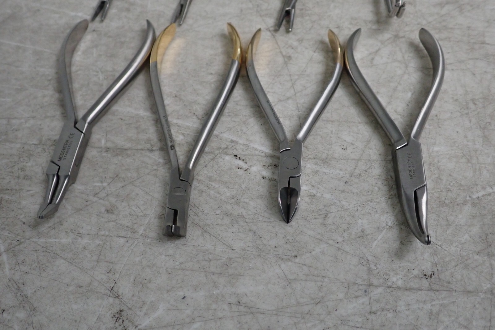 Lot of 8 Medentra Dental Instruments Pliers