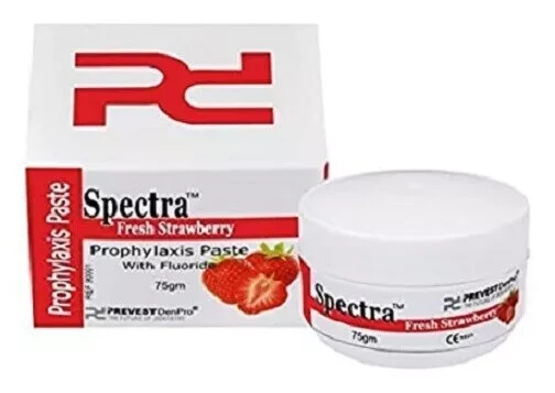 Dental SPECTRA Prophylaxis Polishing Paste After Scaling 75g Jar STRAWBERRY