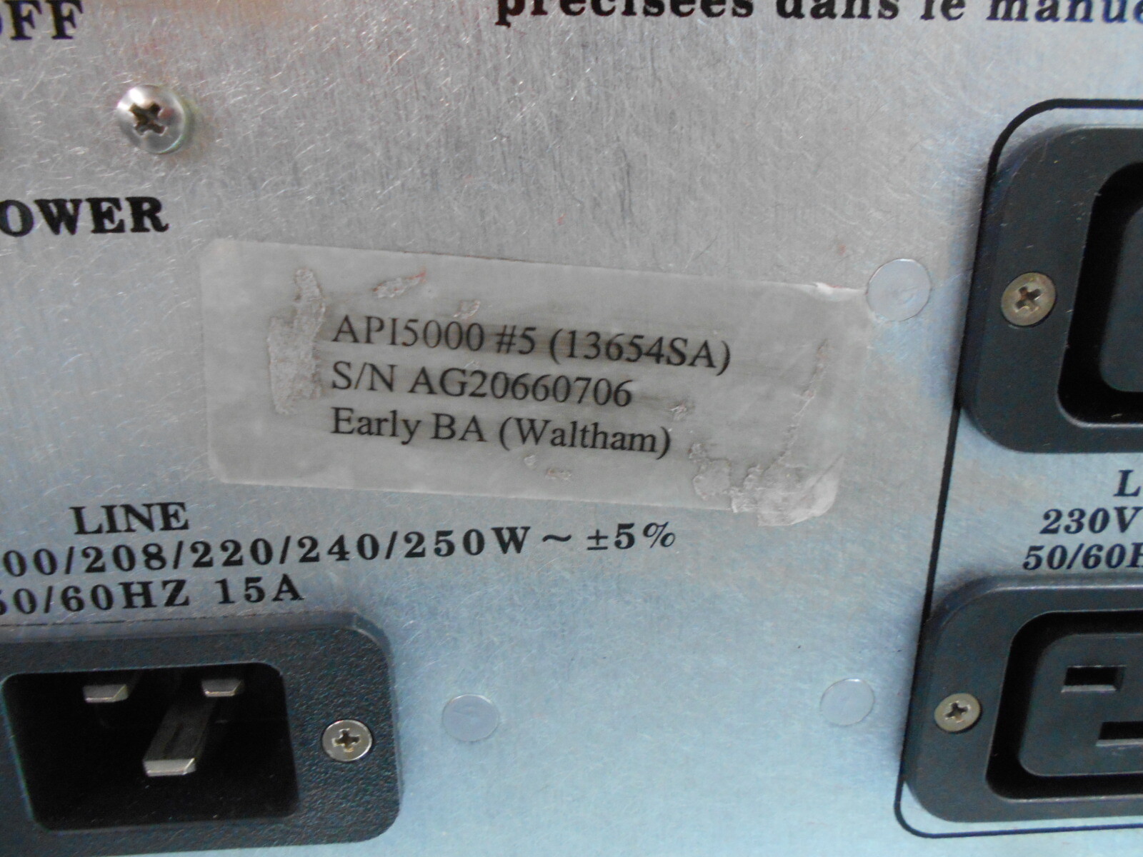 PE SCIEX 230V LINE ADJUSTMENT OPTION POWER SUPPLY UNIT