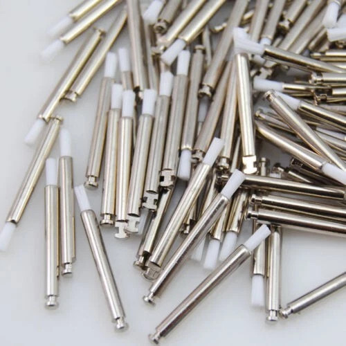 100 Nylon Latch Flat Dental Prophy Polishing Color Polisher Brush Prophylaxis