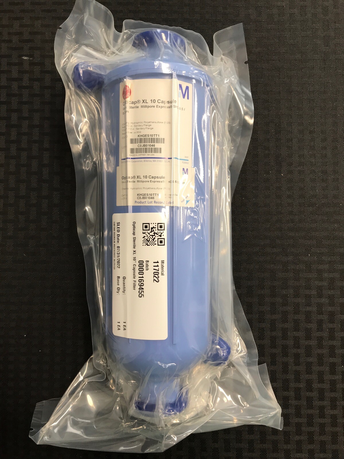 MILLIPORE Opticapl XL 10 Millipore Express SHC Capsule 0.5/0.2um 1-1/2” TC/TC
