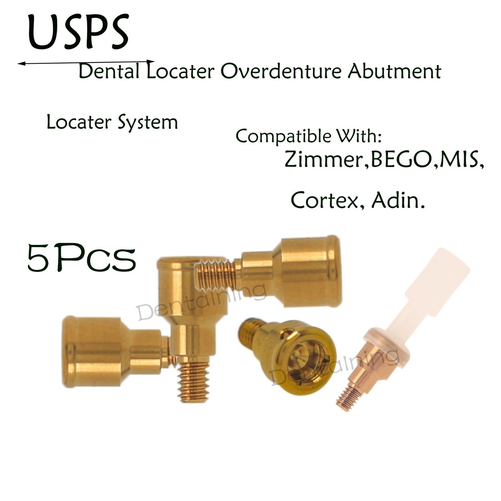 US Implant Overdenture Locator Abutment For Zimmer BEGO MIS Cortex Adin 2.0mm GH