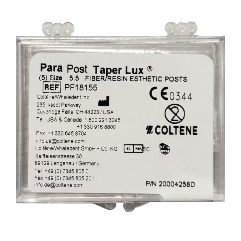 *5-Pieces* Coltene ParaPost Taper Lux Size-5.5 Resin Esthetic Posts PF18155