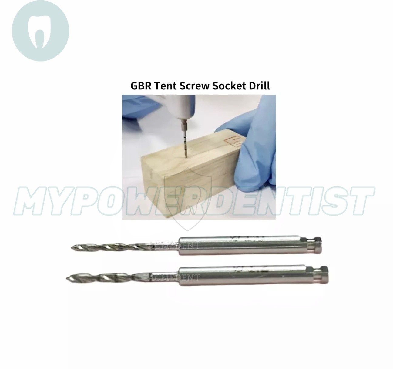 Dental Pilot Drill Bone Screw GBR Tent Screws Insertion Tacks Socket 1.0/1.2