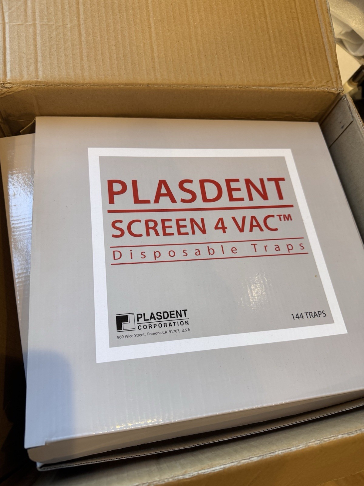 Plasdent Screen 4 Vac Disposable Traps 144 Pack for Dentistry Dental Laboratory