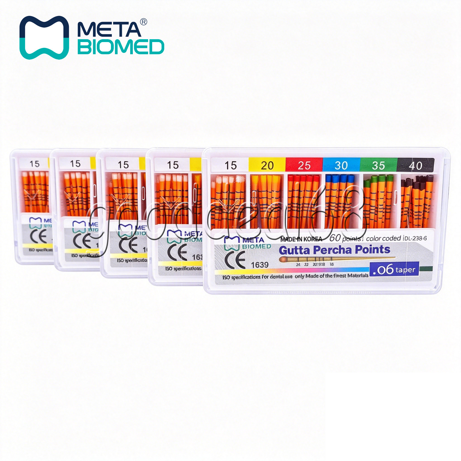 Dental Endodontic Gutta Percha Points Taper .02 .04 or .06, 120 or 60/pk,#15-40