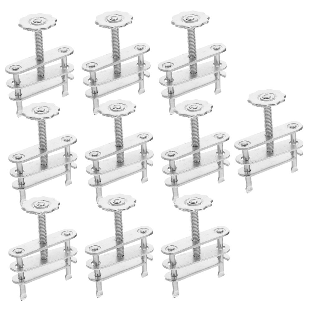 10Pcs Silver Metal Labs Tubing Clips with Ergonomic Screw Compressor