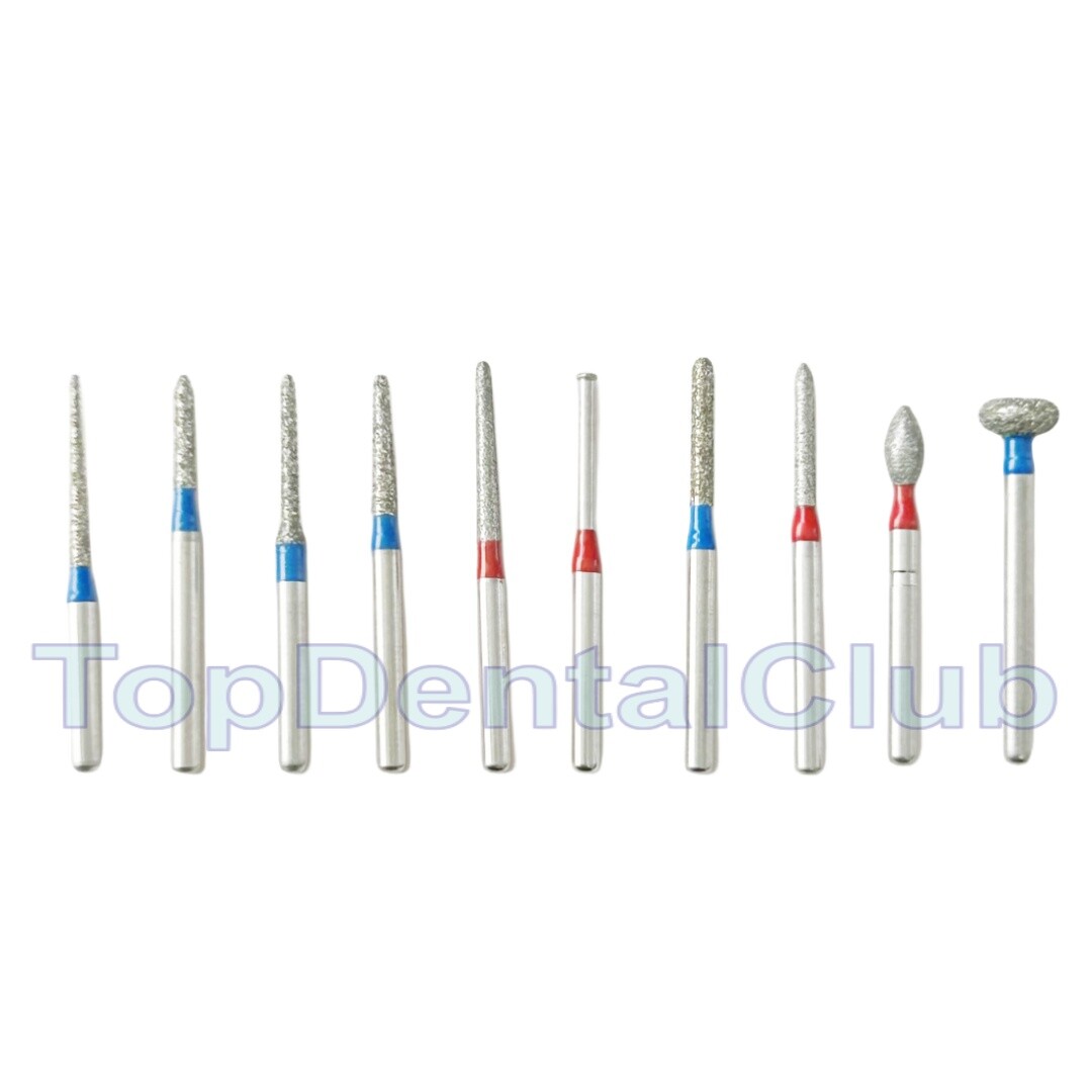 Dental Diamond Burs Drill For Polishing Cutting Porcelain Teeth Whole Set Kit