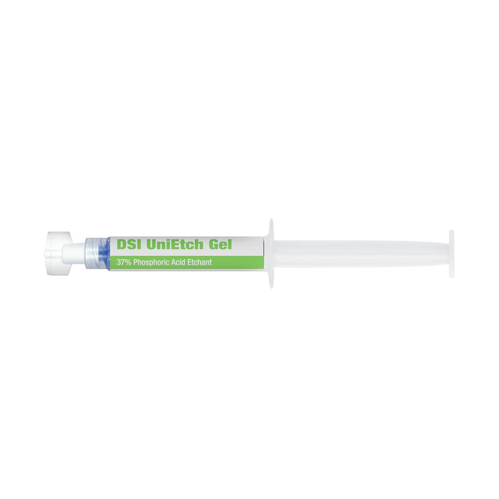 Dental DSI UniEtch Etching Gel 37% Syringe 3ml x 5pcs Dentin Conditioner