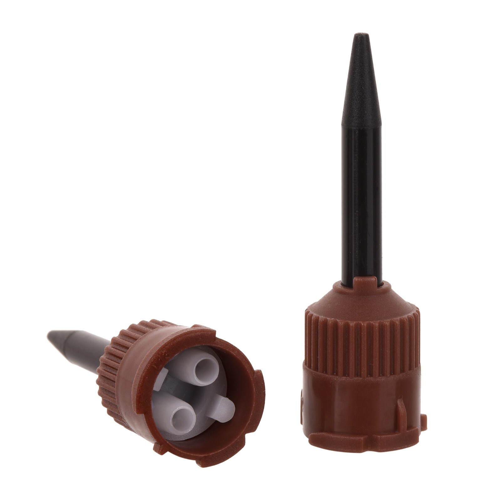 100 Dental HP Mixing Tips For E.T.C. & Retrieve Cements Brown/Black 1:1