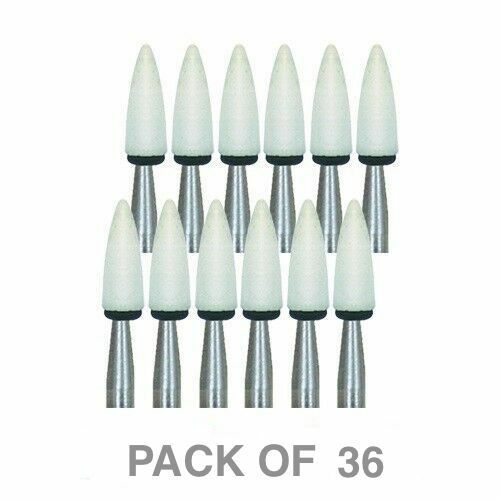 SHOFU Dura-White Aluminium Oxide Flame Dental Finishing Stones 36PC FG FL2#0244