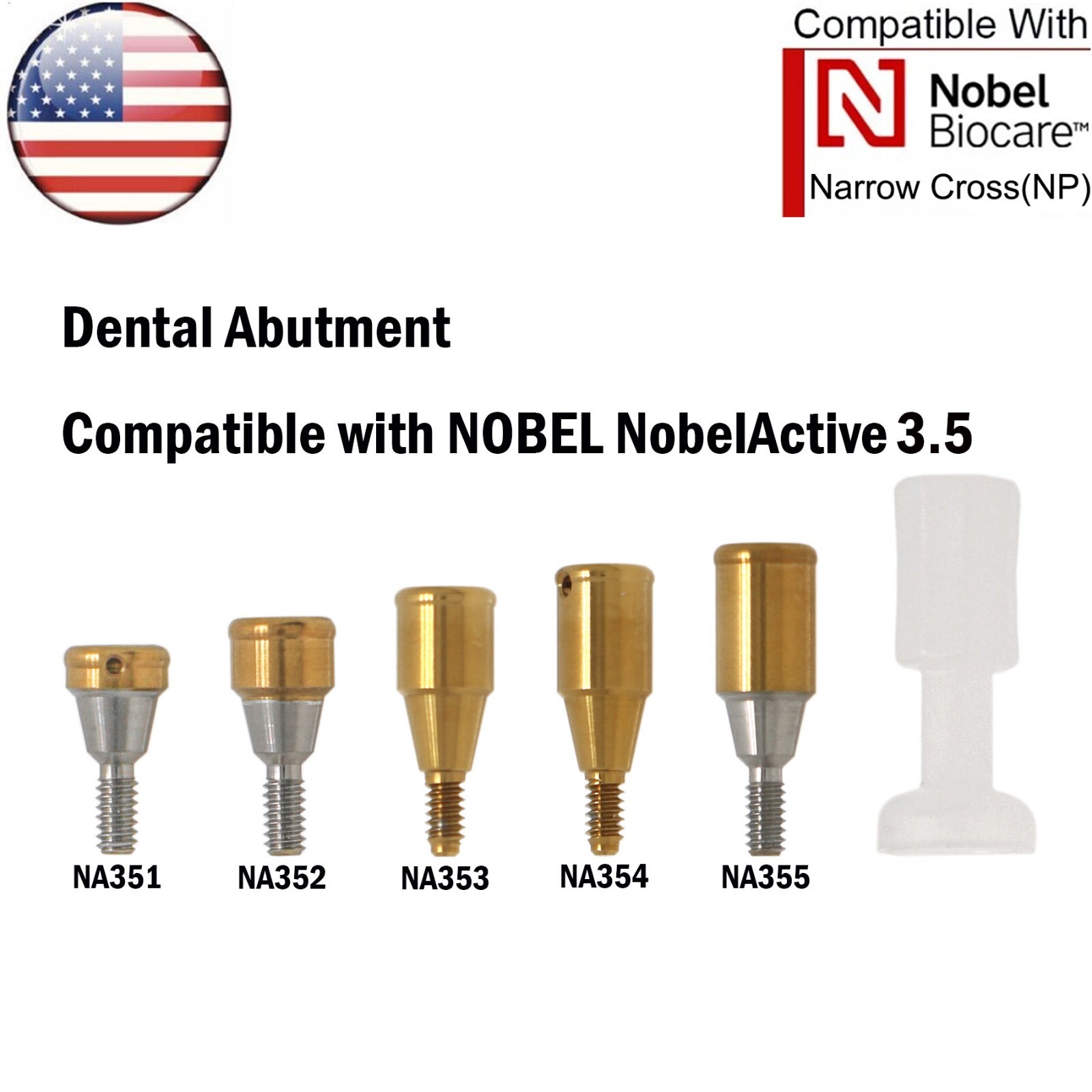 For Hiossen Osstem/Nobel Active/Zimmer/MIS Dental Locator Attachment Abutment