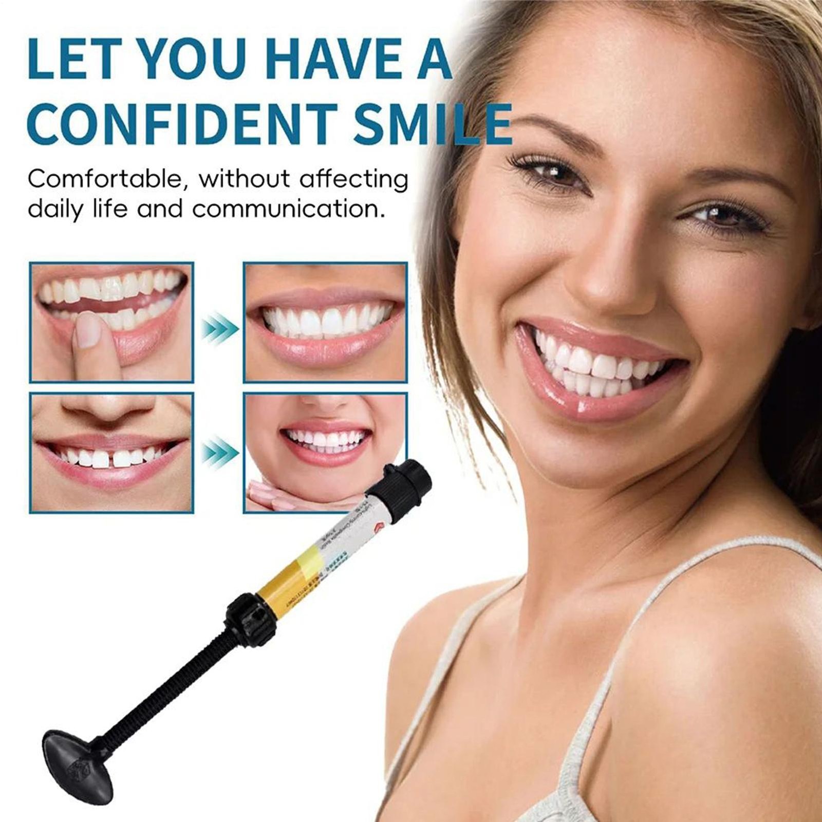 Supplement Syringe Tooth Filler Tooth Repair Resin Teeth Putty Bonding Glue