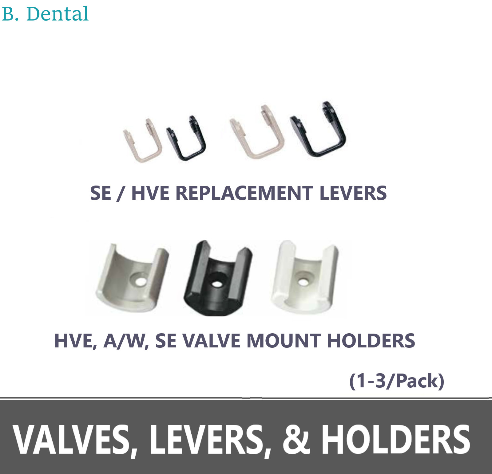 Dental Mount Holders HVE Valve / SE Valve Lever / Air Water Syringe Mount, 275F