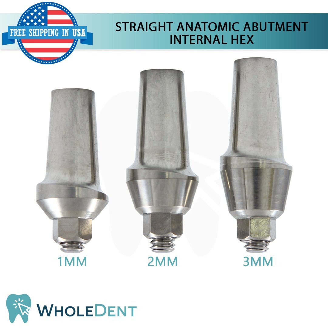 X1 One Piece Int Hex 2.42mm RBM Surface + Straight Abutment + Cement Set
