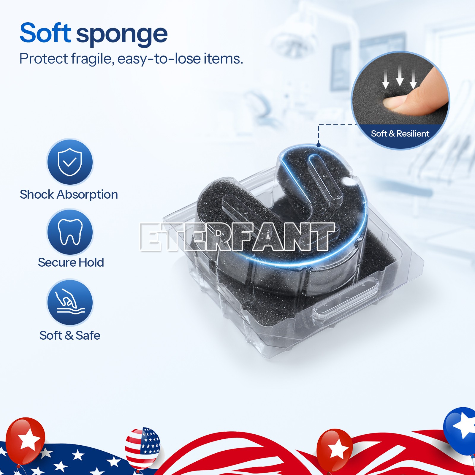 300pcs Dental Lab Denture Transport Box Teeth Crown Veneer Storage Container