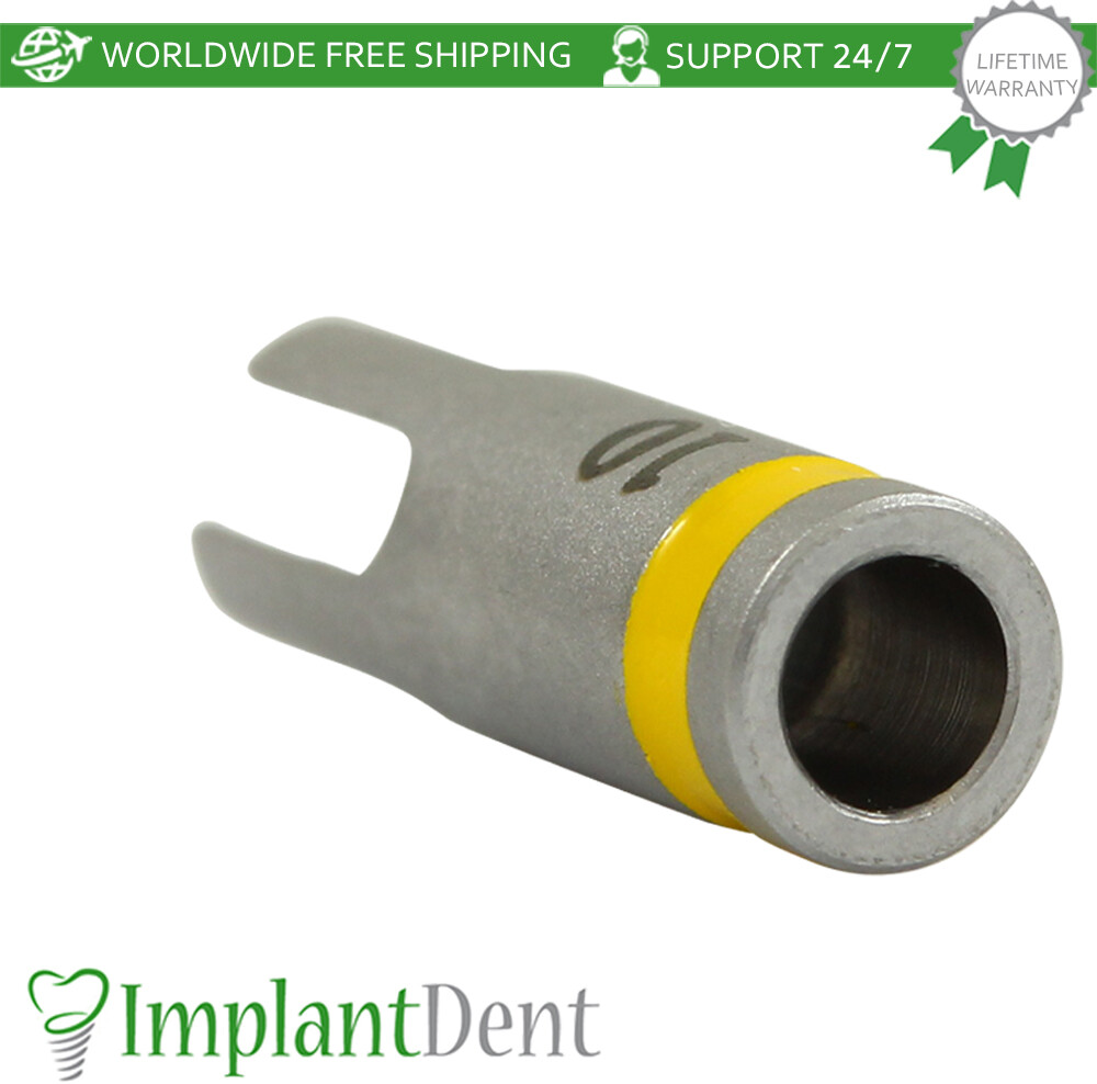 Dental Drill Stopper 2.5mm – Yellow Stainless Steel Dentistry Tool