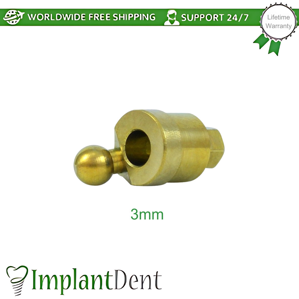 1x Angulated 30° Ball Attachment Premium Kit Dental Int Hex Connection 2.42mm