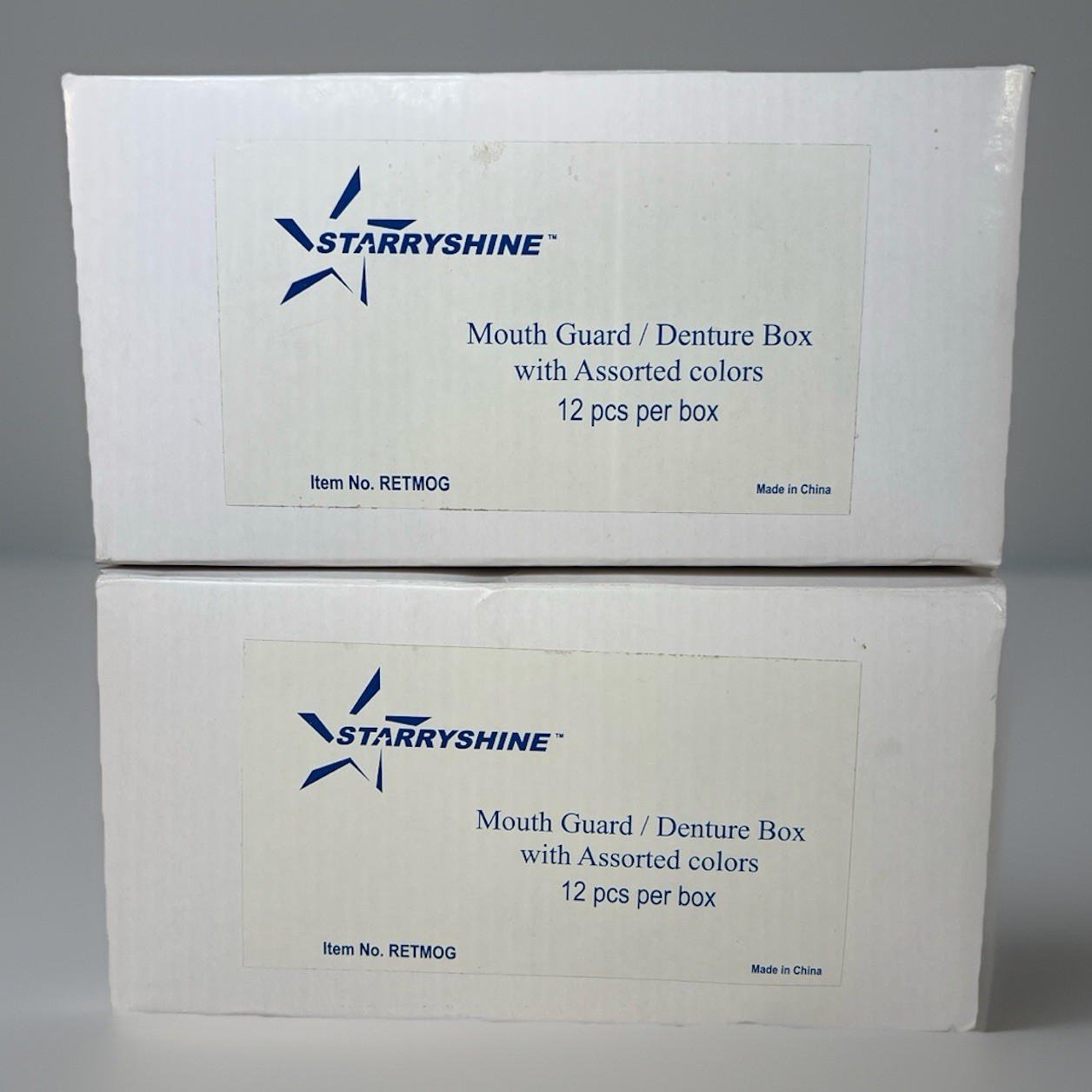 Starryshine Mouth Guard Denture Box Assorted Colors 24pcs (2×12) RETMOG