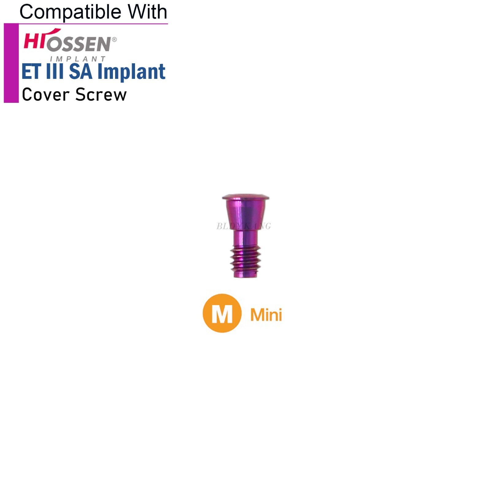 Dental Healing Abutment Cover Screw tool Compatible with Osstem Hiossen