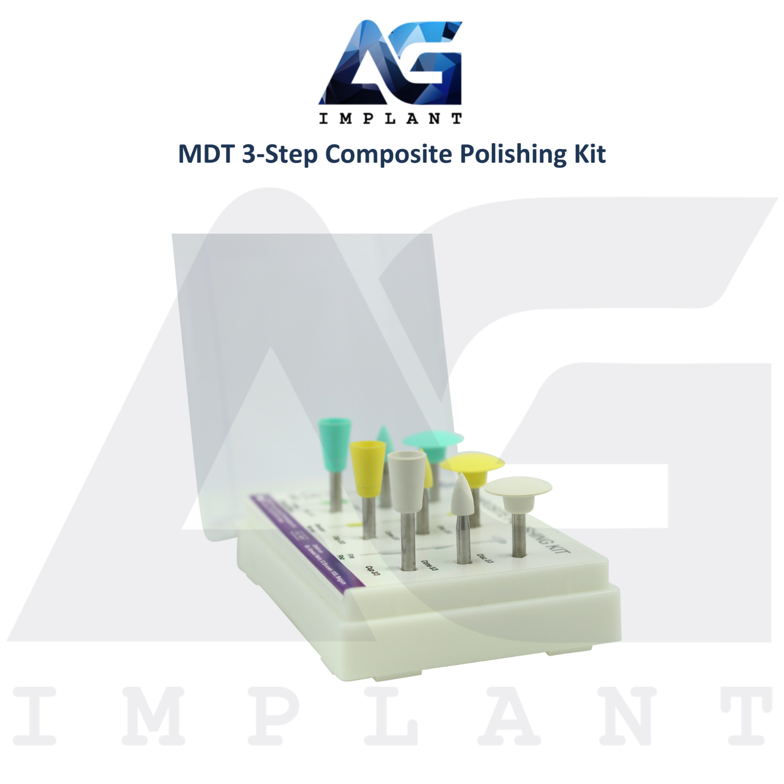 MDT 3-Step Composite Polishing Kit Silicone High-Gloss Finish Dental Restoration