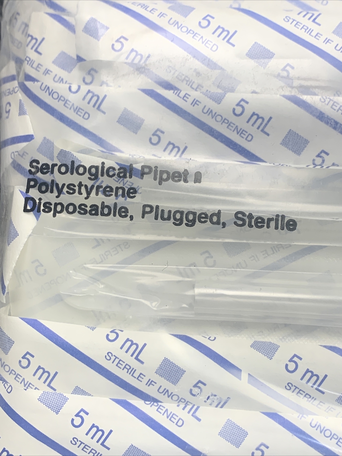 New Lot of 50 KIMBLE 5ML Plastic Pipets 56970-5