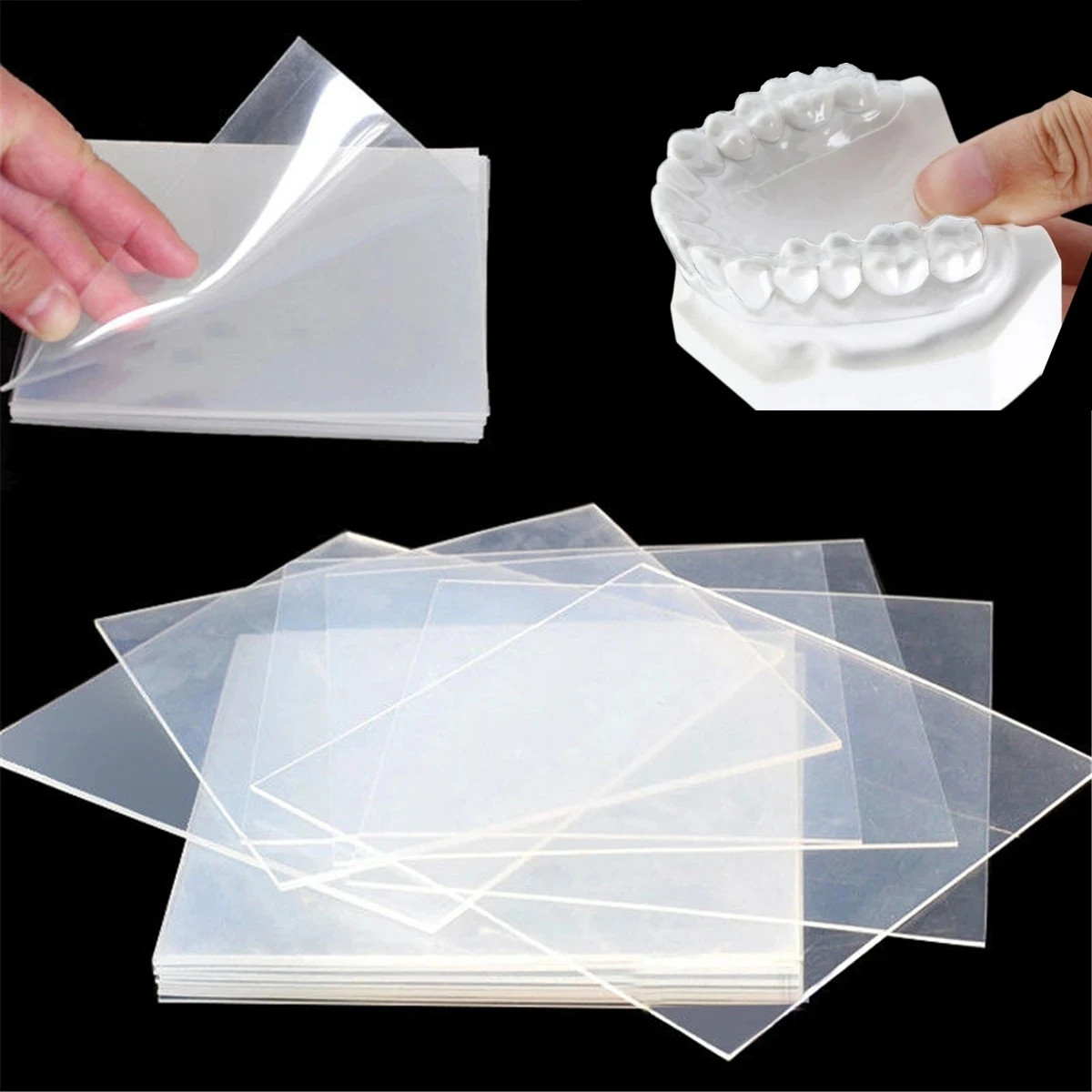 Dental Lab Splint Thermoforming Material Orthodontic Retainer Sheets Hard 0.8mm