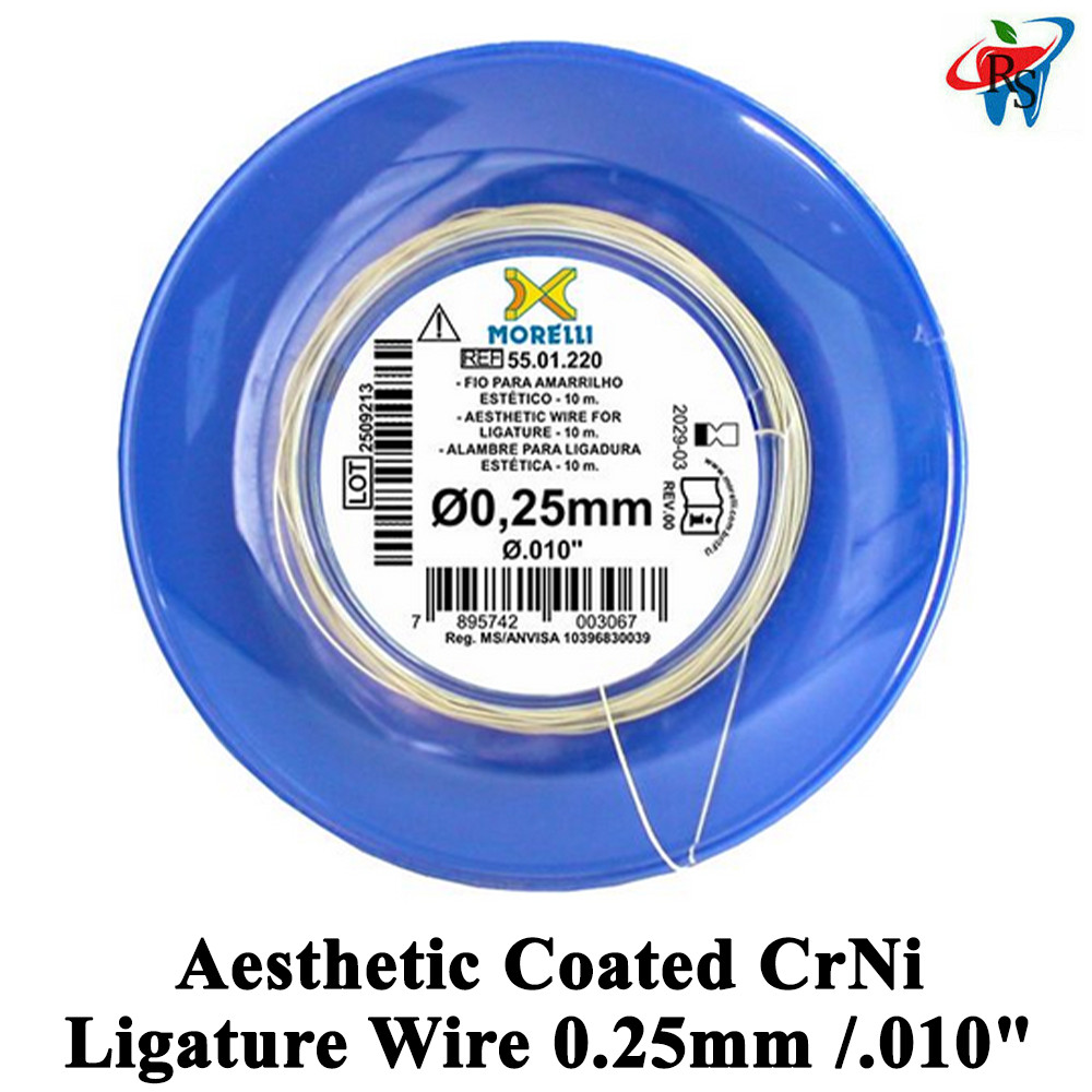 1pcs Dental Morelli Aesthetic Ligature CrNi Wire Roll 0.25mm /.010″