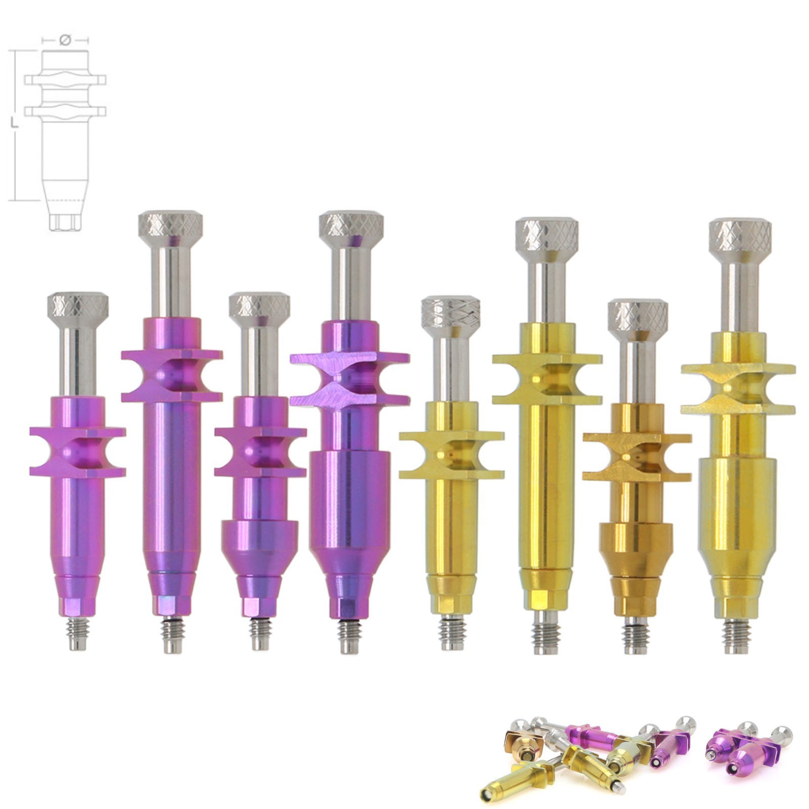 Nobel Biocare Open/Closed Tray Dental Impression Coping For Nobel Active NP/RP