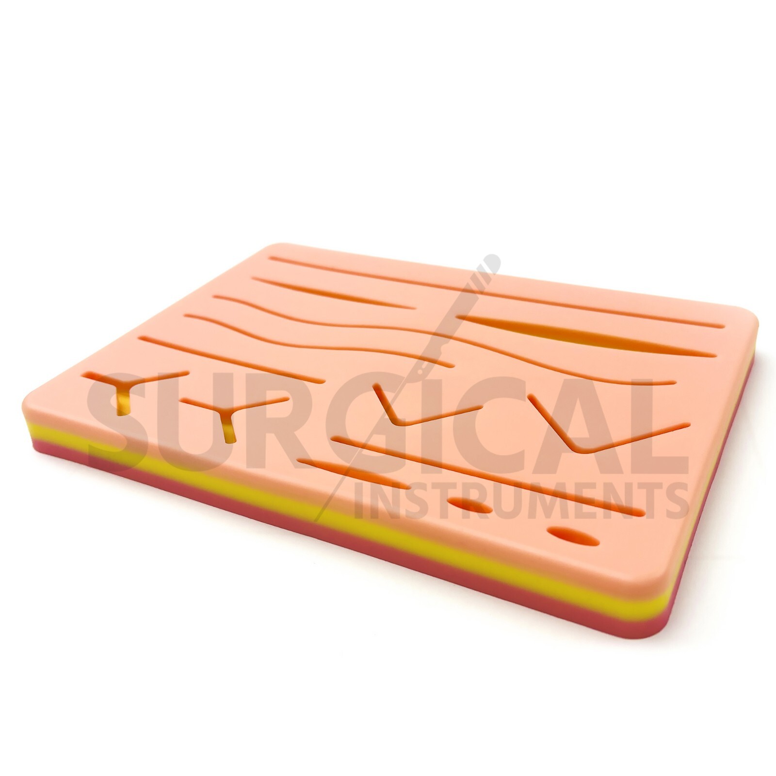 200 Pcs Skin Suture Practice Silicone Pad Wound Simulated Surgical Training Kit
