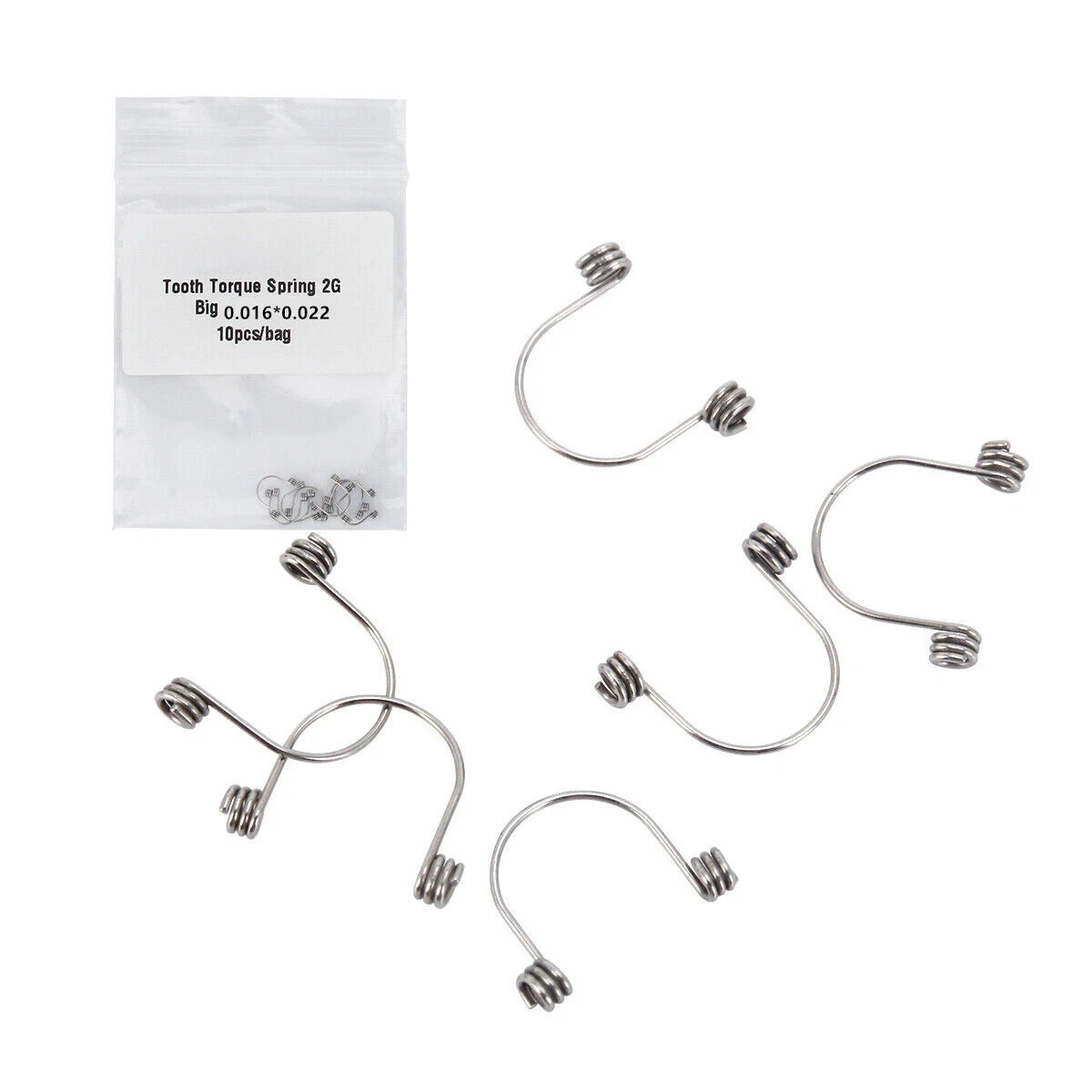 15 Sizes Ortho Dental Rectangular Anterior Teeth Torque Wire Springs 10Pcs/Pack