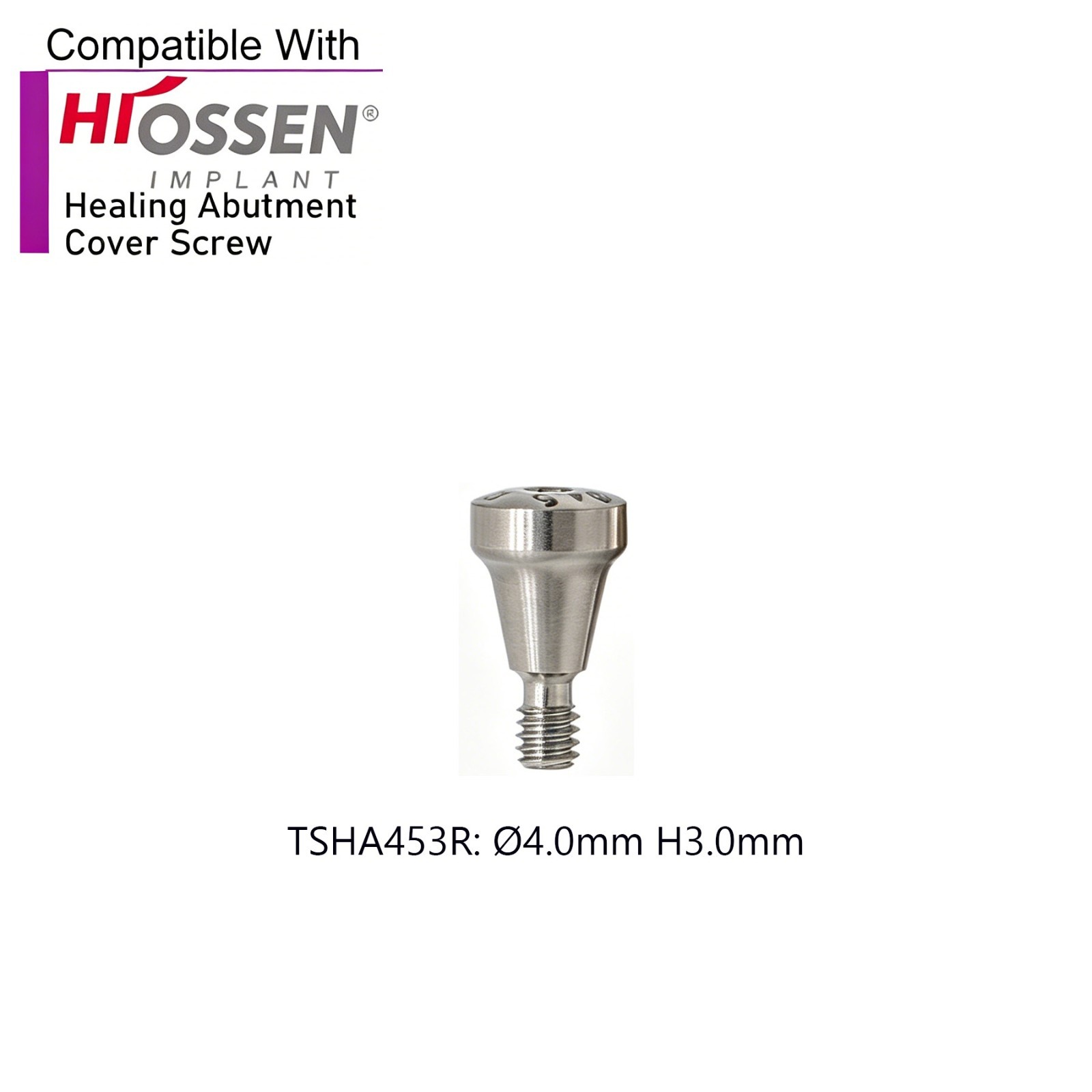 US 5Pcs Dental Healing Abutments Cover Screw Regular/Mini fit Osstem Hiossen