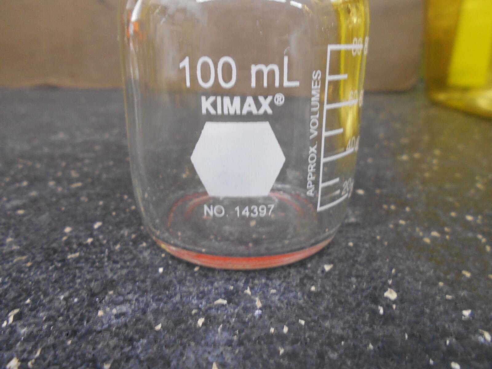 KIMBLE KIMAX 14397 100mL GLASS MEDIA STORAGE BOTTLE W/O POURING RING