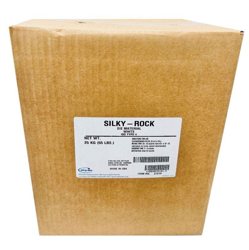 *1-Pack* Whip Mix Silky-Rock Die Material ISO Type 4 White 55 LBS 27219